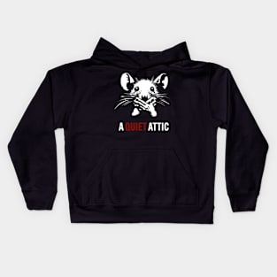 A Quiet Attic - A Mouse Horror Movie Parody Poster Kids Hoodie